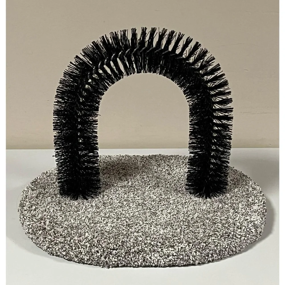 Carpeted Cats Pet Grooming Arch Cat Furniture Scratcher Scratching Post Toy 🐾
